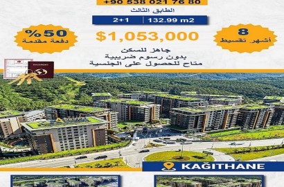 Apartment in Avrupa Konutları Çamlıvadi complex, suitable for nationality